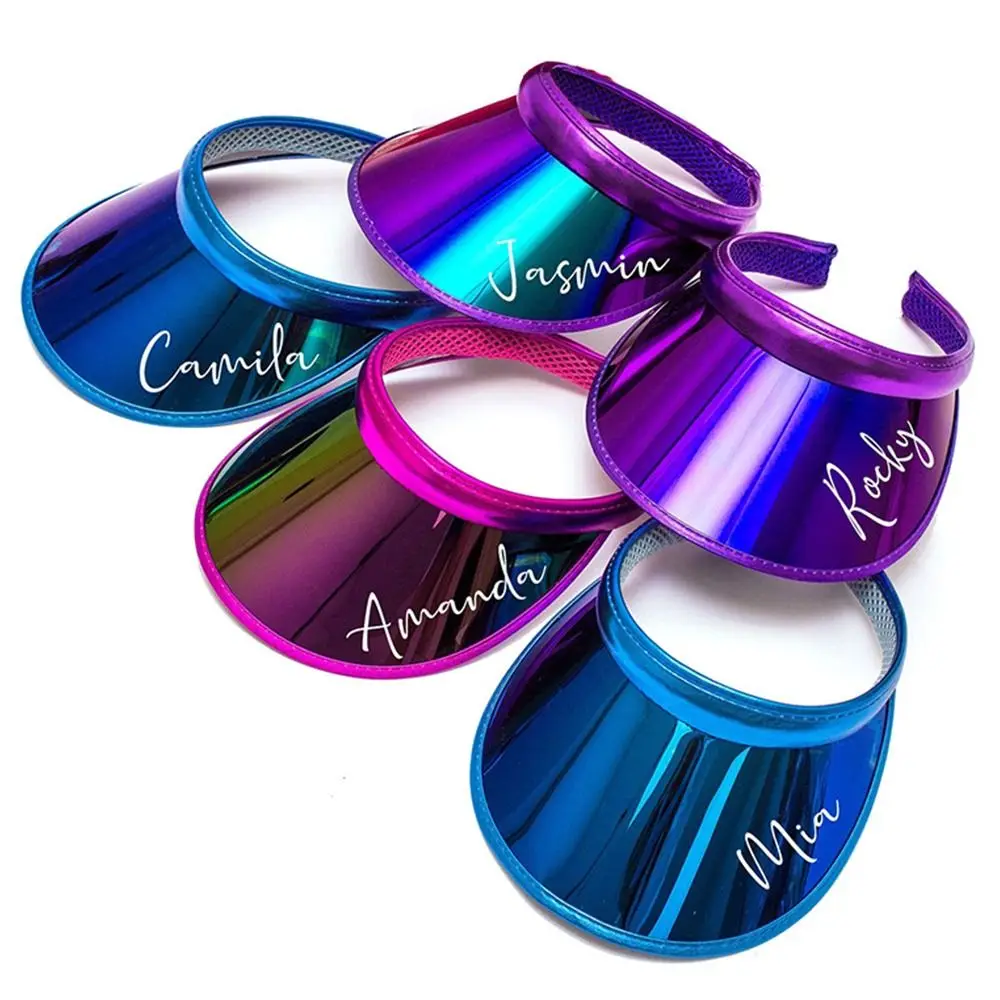 Topi bisbol atas kosong Anti-UV, 1 buah topi peneduh transparan plastik aksesoris olahraga sepeda matahari musim panas