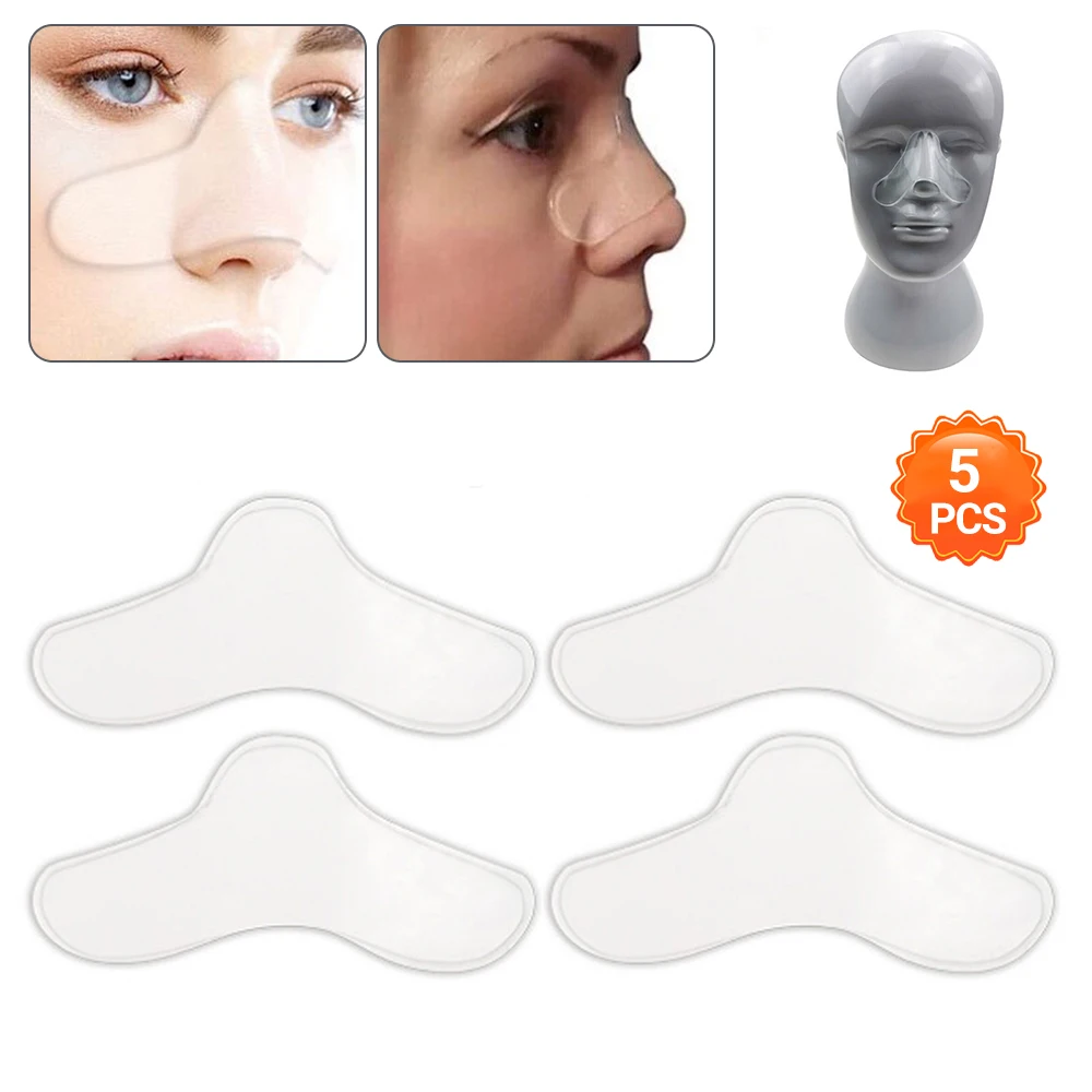 5 Pcs Nasal Pads CPAP Nose Gel Pads Anti-indentation Cushion for CPAP