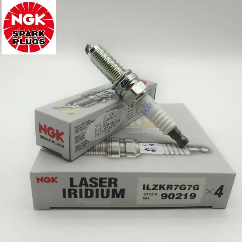 4Pcs Original NGK ILZKR7G7G 90219 Iridium Platinum Spark Plug For Jeep Wrangler Grand Comman PHEV Cherokee AlfaRomeo Giulia 2.0T