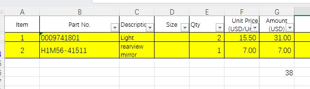 Forklift Parts Light,rearview mirror for LINDE