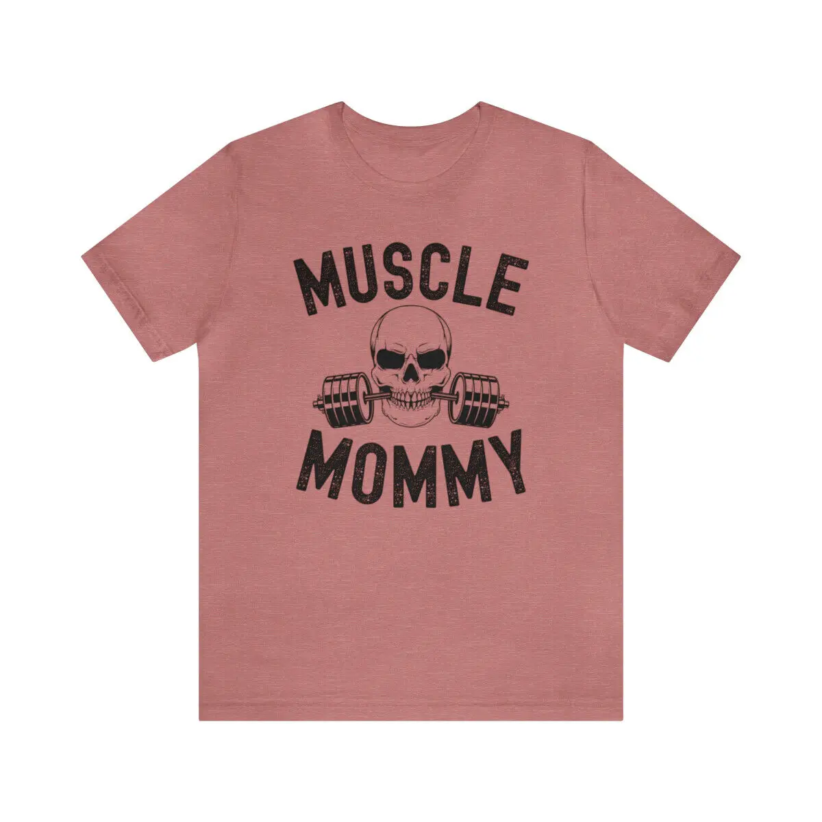 

Muscle Mommy t-shirt Weightlifter mom cool skull gym mother workout tshirt