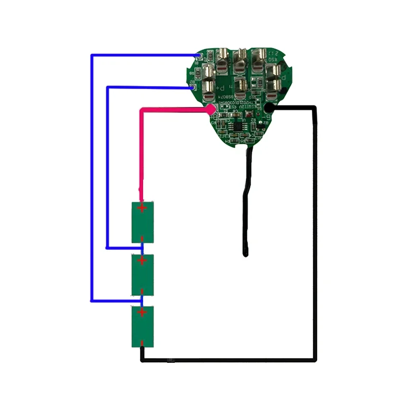 Imagem -03 - Li-ion Battery Plastic Case Carregamento Proteção Circuit Board Box Pcb para Aeg Ridgiid 10.8v 12v Lithium Tool Bs12c Bs12c2 L1215