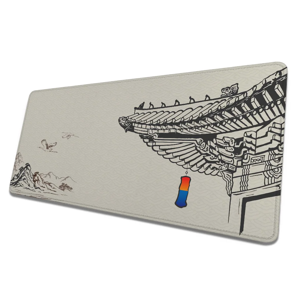 

Большой коврик для мыши в стиле аниме Hanok, компьютерные столы, игровые аксессуары, настольный коврик, геймерская клавиатура, шкаф для ПК, игровой коврик для мыши, коврик для офиса Xxl