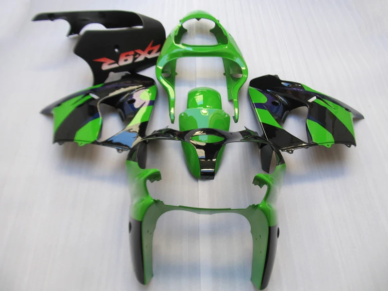 Aftermarket body parts fairing kit for Kawasaki ninja ZX9R 2000 2001 green black fairings set ZX9R 00 01 OT05