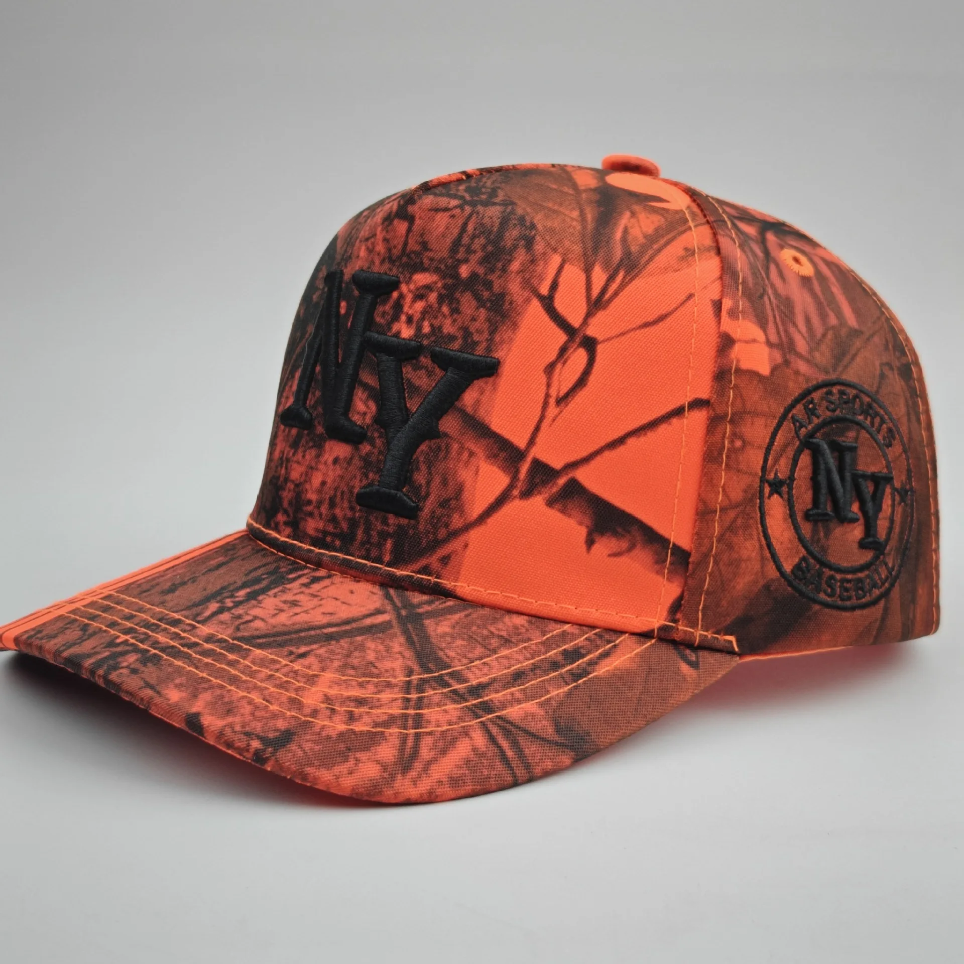 Trendy Python Printed Camouflage Baseball Cap Cartoon Letter Embroidered Camouflage Sun Hat Outdoor Leisure Hip-hop Baseball Cap