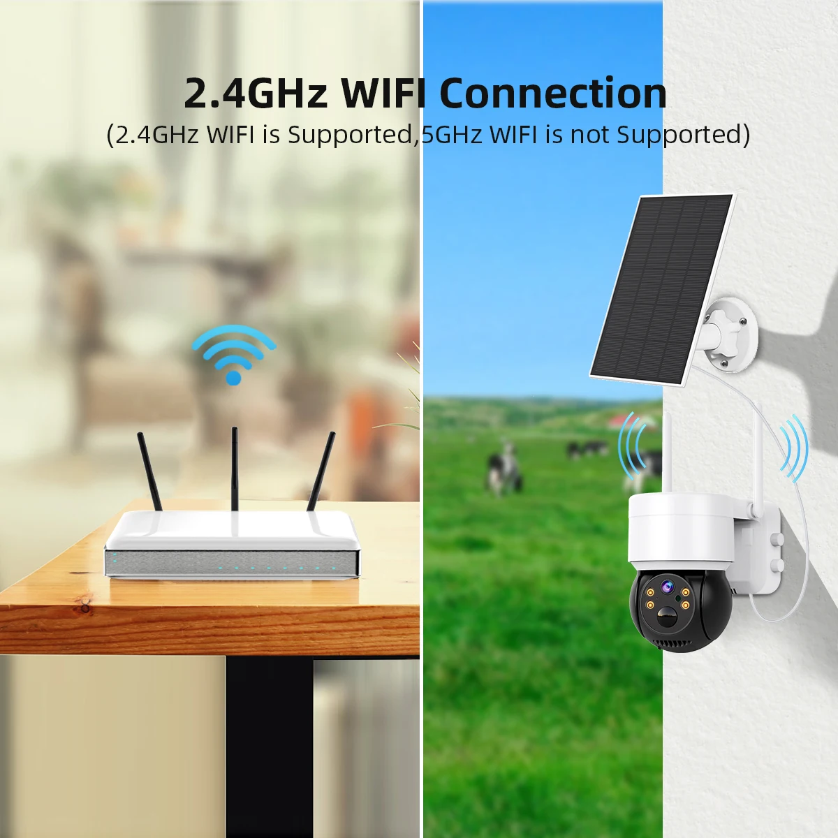 5W Solar Camera Multipurpose Motion Tracking PTZ Camera Indoor Surveillance Security Camera Wifi 2MP Outdoor PIR Human Detect