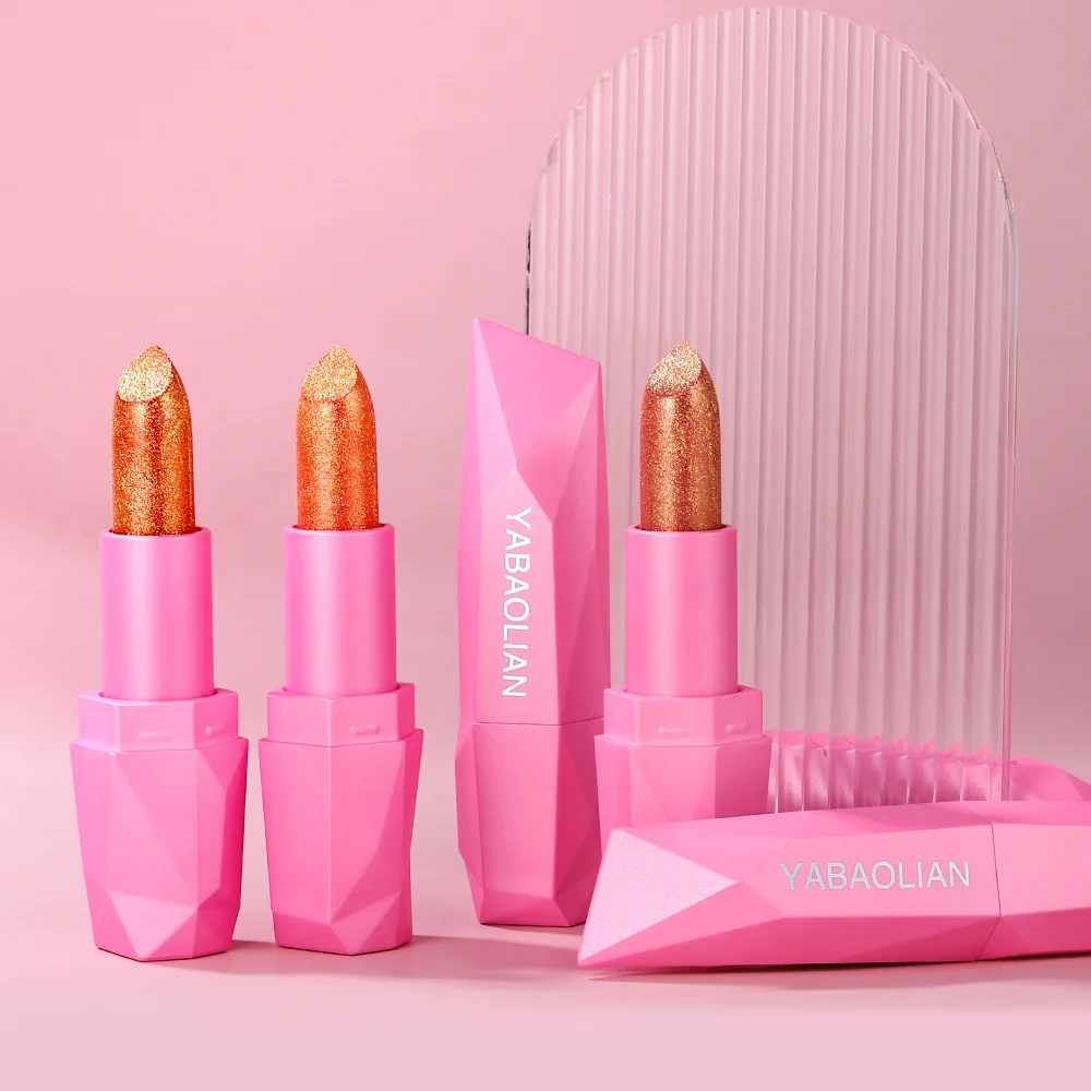 Rouge à lèvres métallique brillant à paillettes audacieuses et intenses, teinte nacrée, lèvres longue durée, maquillage mat pour personnes âgées, cadeaux pour