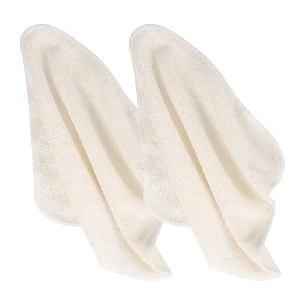 

2 Pcs Washable Face Facial Cleansing Cloth Baby Newborn Towels Washcloths Wipes 2000X2000X040CM Bamboo Fiber for Washing