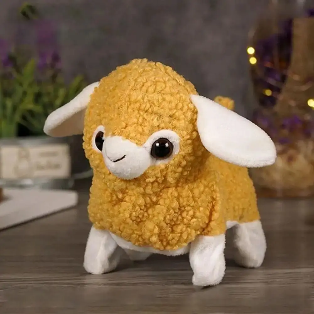 จําลองไฟฟ้า Alpaca ของเล่นเสียงของเล่นเสียงร้องเพลง Lamb การเคลื่อนไหวการ์ตูน Walking Interactive Alpaca ของเล่นเด็ก