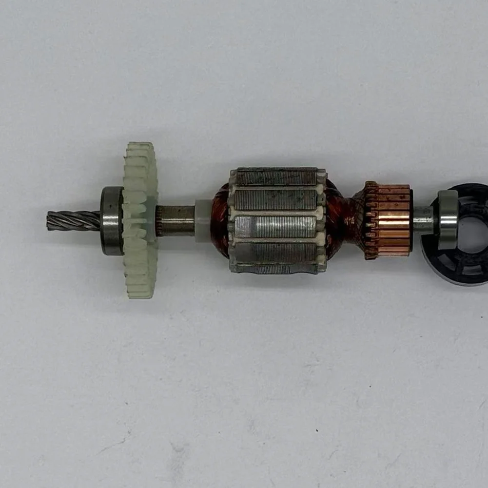 10mm Hand Drill Armature Rotor With 6 Teeth And 608 626 Bearings For 6A6 Electric Drill Motor Replacement Parts Power Tool Acces