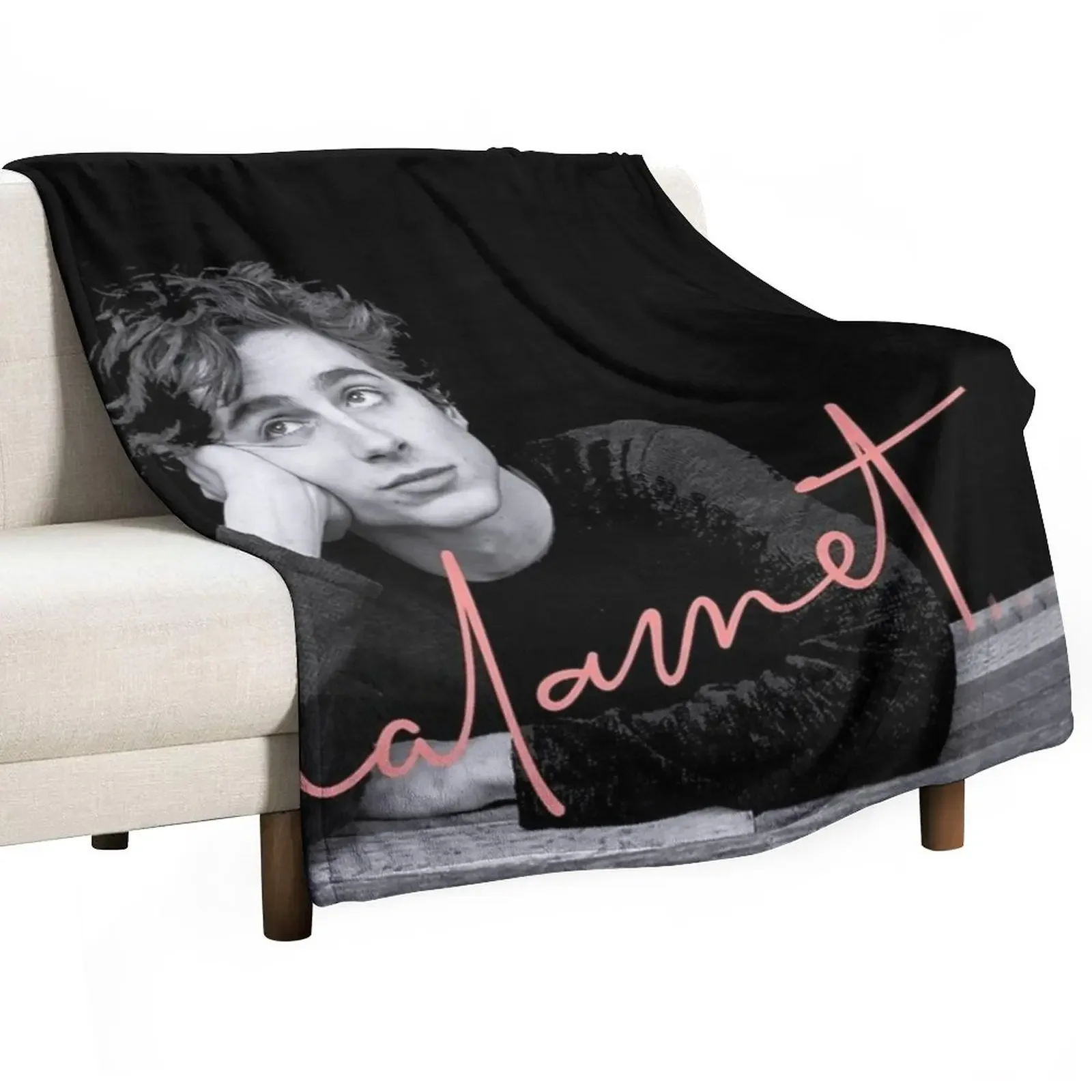 Chalamet Awesome Art of Timothee Chalamet Throw Blanket Stuffed Blankets Softest Blanket Custom Blanket