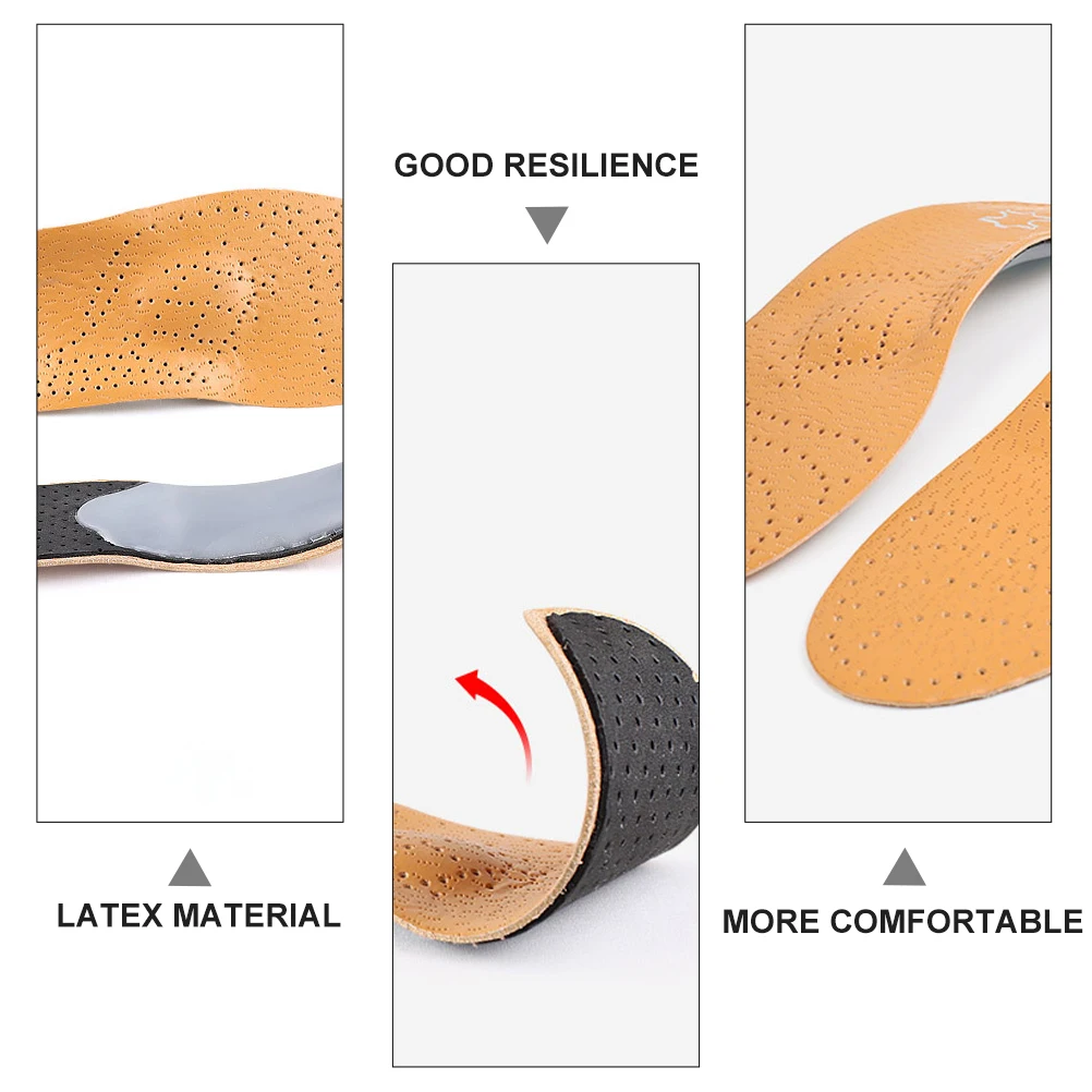 

Arch Correction Pads Unisex Insole Foot Care Support Yellow Emulsion Women Shoe Breathable Mesh Anti Odor Complete Sizes