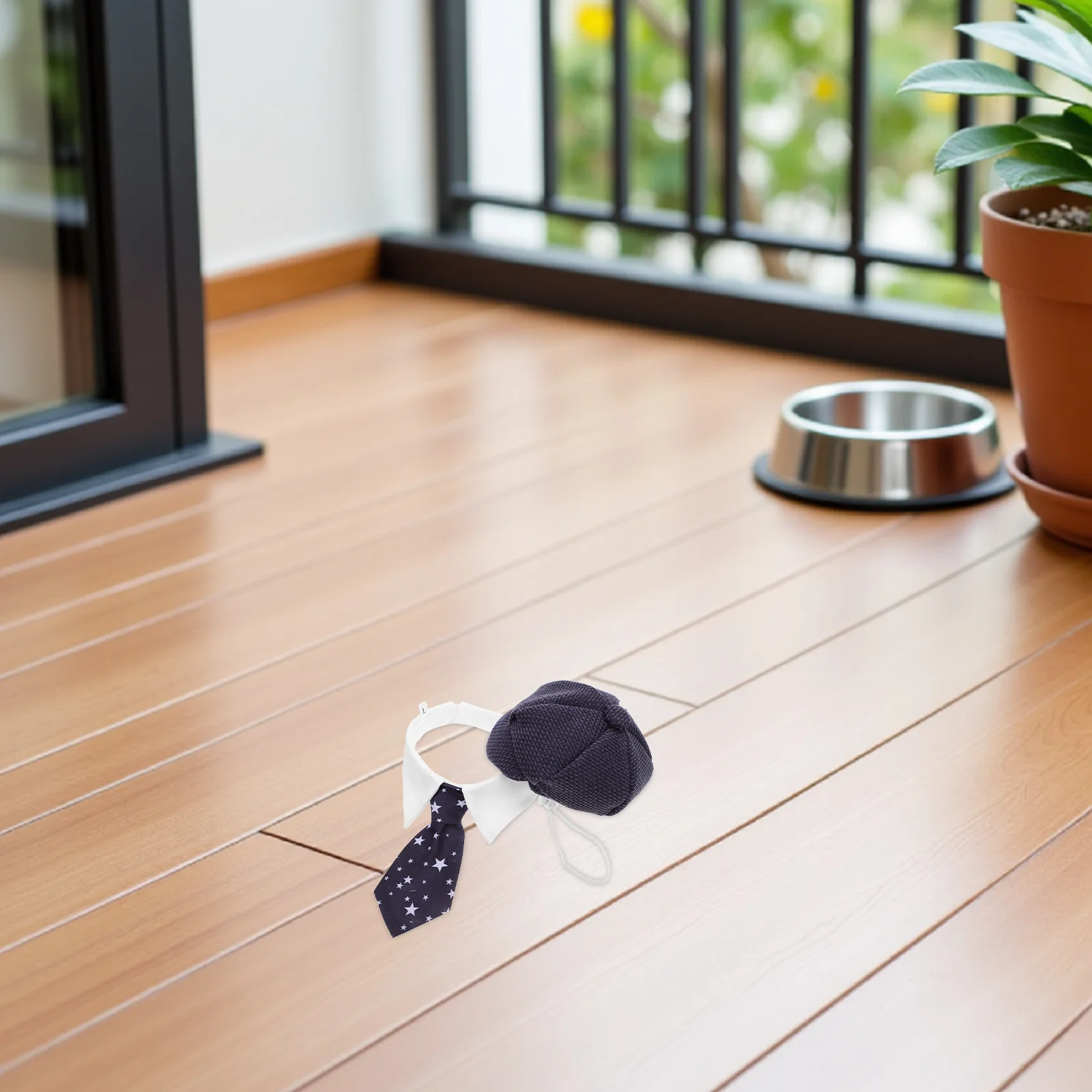 

1 set Pet Beret Hat Necktie Set French Style Dog Cat Costume Cap For Small Dogs Warm Fashion Holiday Halloween Christmas