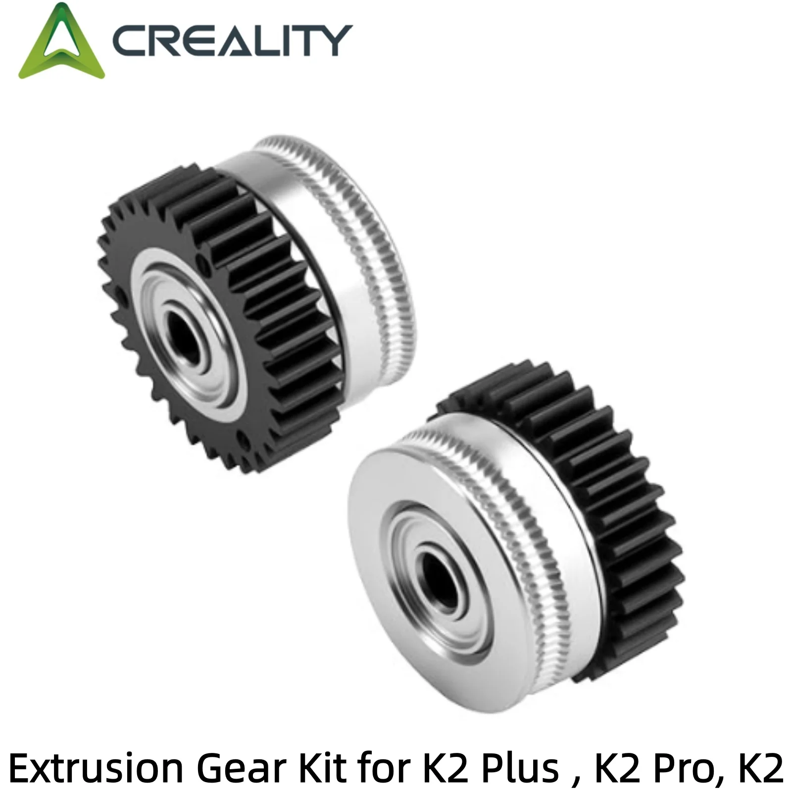 Creality, 2 шт., комплект экструзионных шестерен K2 Plus/K2/K2 Pro, оригинальные моторные шестерни экструдера K2 Plus, аксессуары, детали 3D-принтера