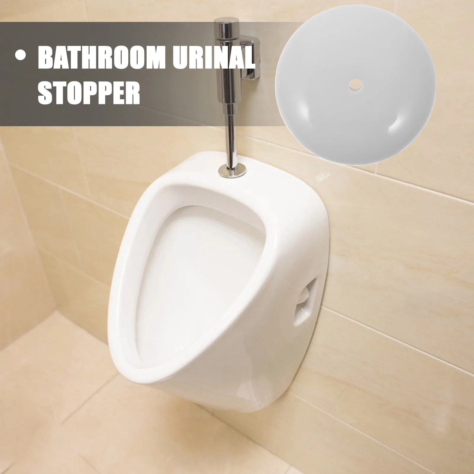 

Ceramic Urinal Drain Stopper Protective Cover Plug for Bathroom Urinal Strainer Stopper Odor Blocking Accessories