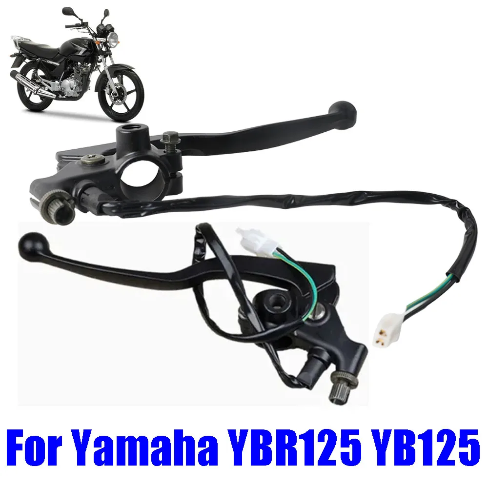 Accesorios para motocicleta, palanca de freno de tambor delantero, palanca de embrague con Kit de soporte de montaje de espejo para Yamaha YBR125 YB125 YBR 125 YB 125