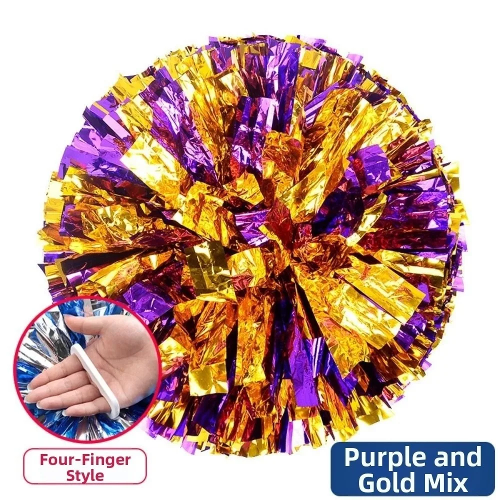 

30 см детские игровые помпоны, разноцветные кольца на четыре пальца, дешевые практичные вещи для черлидинга, домашних животных, реквизит, шар для поддержки