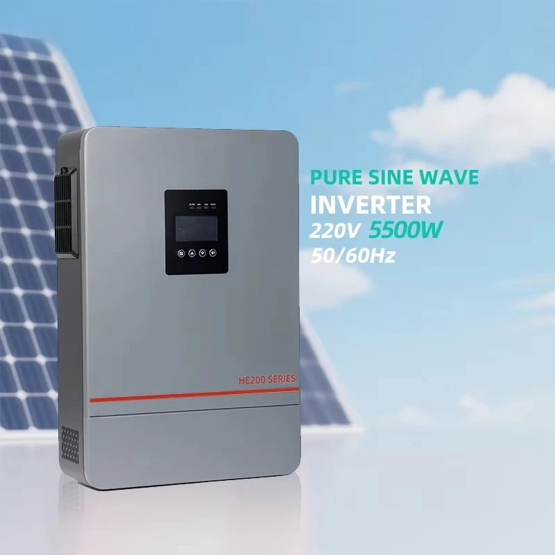 

OEM 5500W MPPT Solar Hybrid Inverter with 160A Charge Controller 5.5KW Inverter High Efficiency Mppt