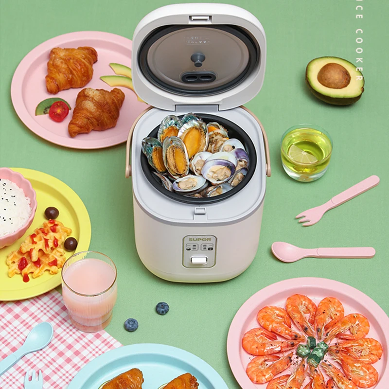 SUPOR Mini Rice Cooker 1.2L Portable Electric Cooker Easy to Operate 220V Home Appliances Multifunctional Electric Rice Cooker