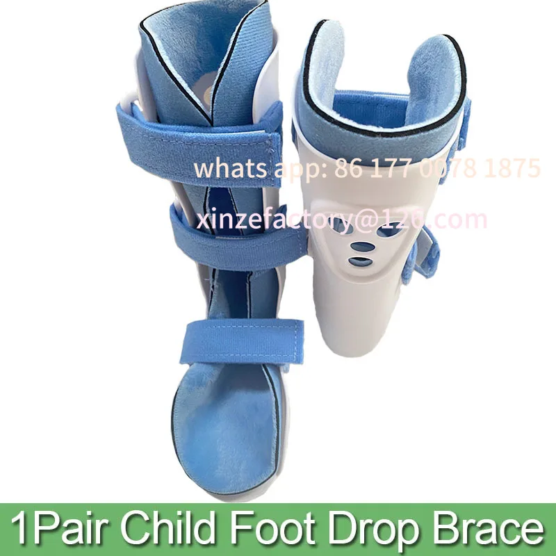 Customizable 1Pair Children Ankle Foot Orthosis Support Drop Foot Postural Correction Brace-For Ankle Fracture,Plantar