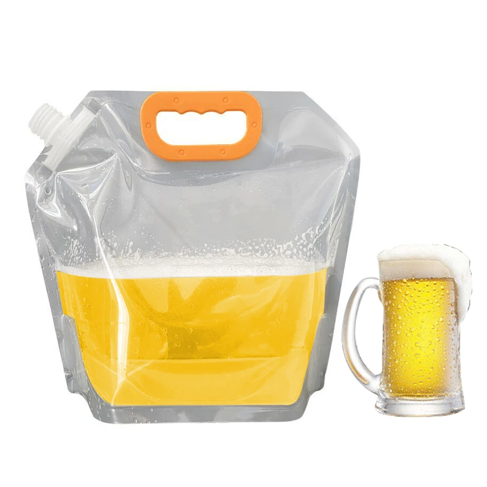 1,5/л походный питьевой мешок сумка для хранения пива Прозрачный складной мешок для пешего туризма пикника приготовления сока инструменты для улицы портативный