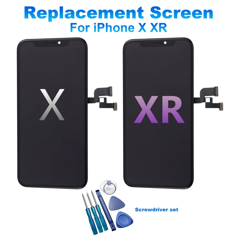 شاشة LCD Incell لهاتف iPhone ، مجموعة مفك البراغي ، استبدال شاشة LCD ، مجموعة محول الأرقام ، شاشة بكسل غير ميتة