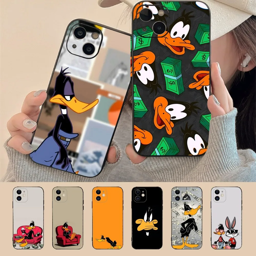 Cartoon D-Daffy D-Ducks Phone Case For Iphone 15 11 13 14 Pro Max 7 8 Plus X Xr Xs Max Se2020 12mini Cover Case