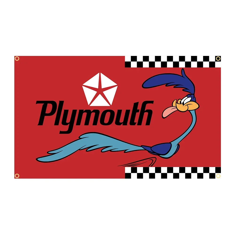 90x150cm camino Plymouth corredor bandera poliéster impreso garaje o decoración al aire libre tapiz de pancarta