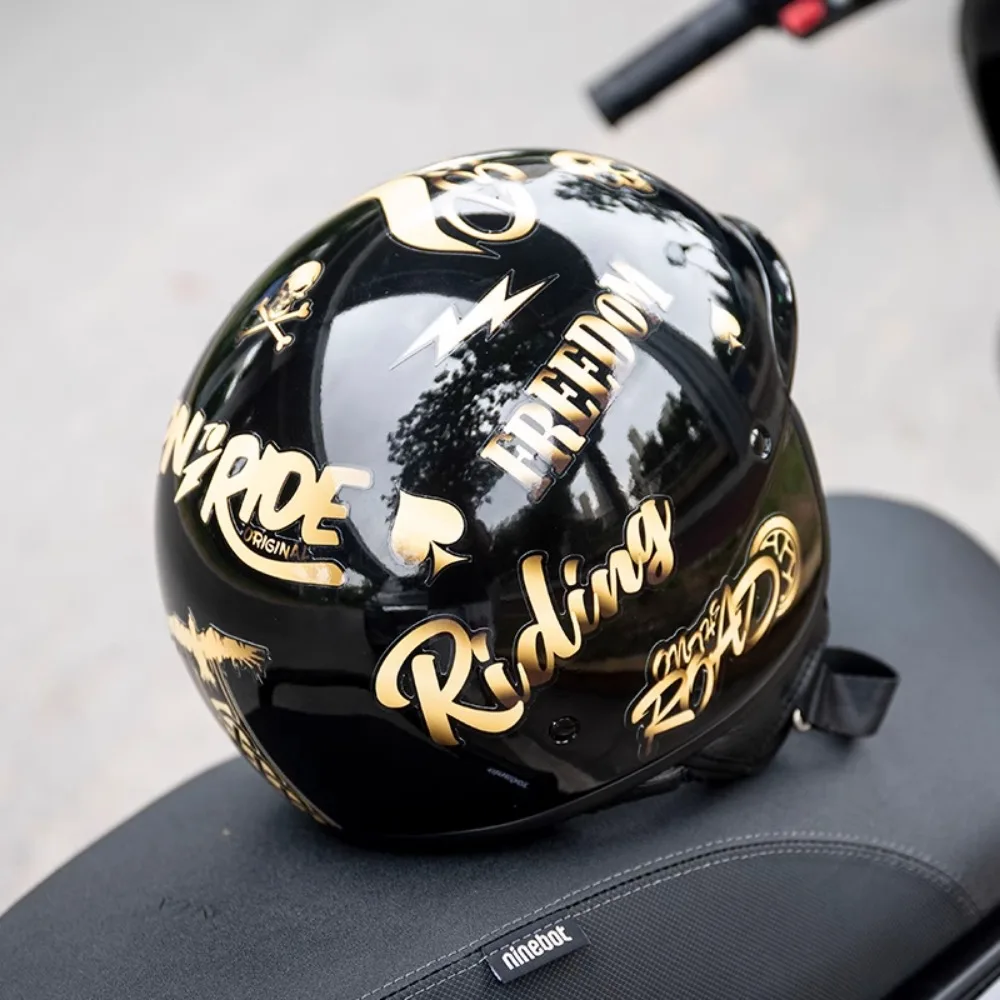 オートバイのヘルメットステッカー,防水,ホタル,燃料タンク,傷の保護,ヴィンテージの装飾,arai,靴,agv,サメ