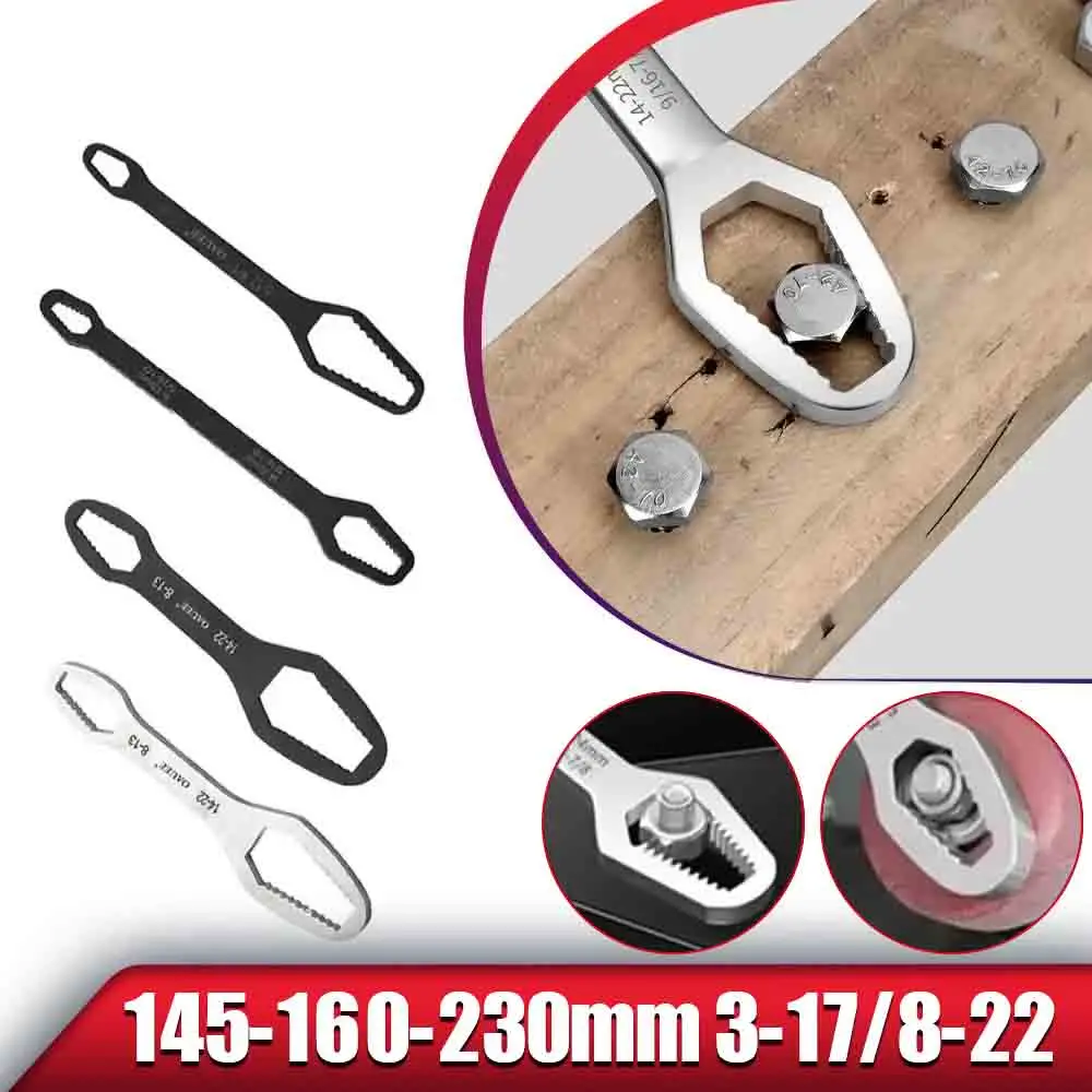 8-22mm Universal Torx Wrench Car Hand Tool Self Tightening Adjustable Wrench Plate Double End Torx Wrench Tool Car Disassembly