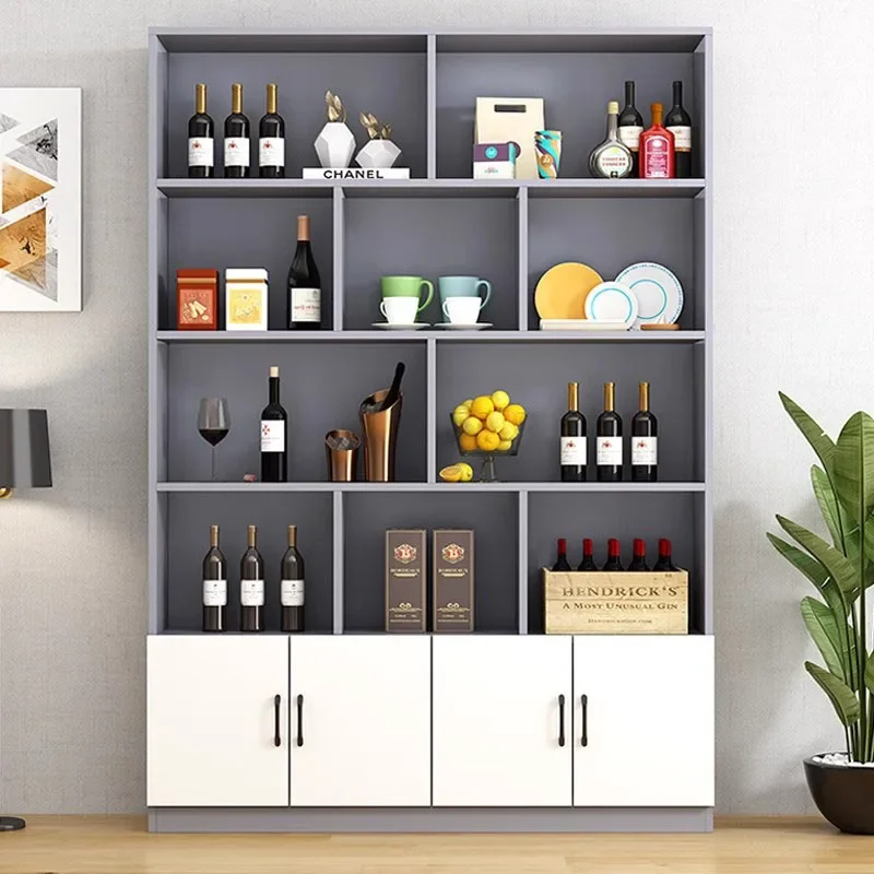 Hanging Bar Cabinet Iron Nordic Elegant Vintage Wine Stands Luxury Shelves Refrigerator Portable Metal Storage Vitrine Full Wall