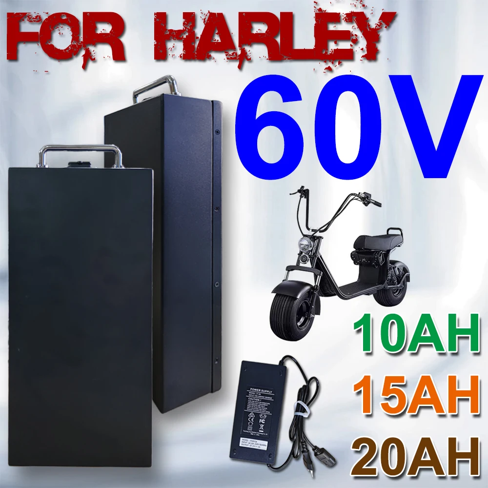 

60V 10/15/20Ah 16S 18650 Battery for Harley Electric Scooter It Can Be Used Electric Bicycle Scooters Below 1800W