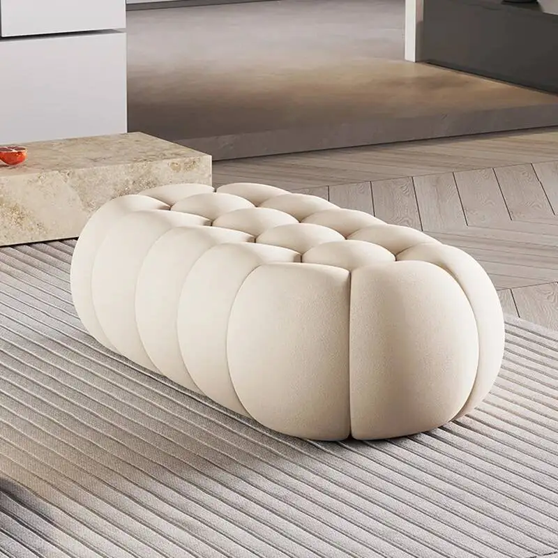 Foot Ergonomic Reception Foot Stool Orange Salon Stool Space Saving Puffs Hairdresser Beauty Kitchen Coiffeuse Luxury Furniture