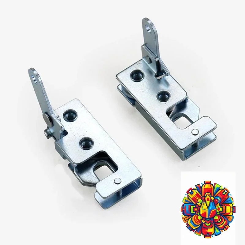 1 Pair Shockproof Automotive Rotary Bear Claw Latch Manual Design for Car Door Panel Truck Trailer Camper Cargo Box