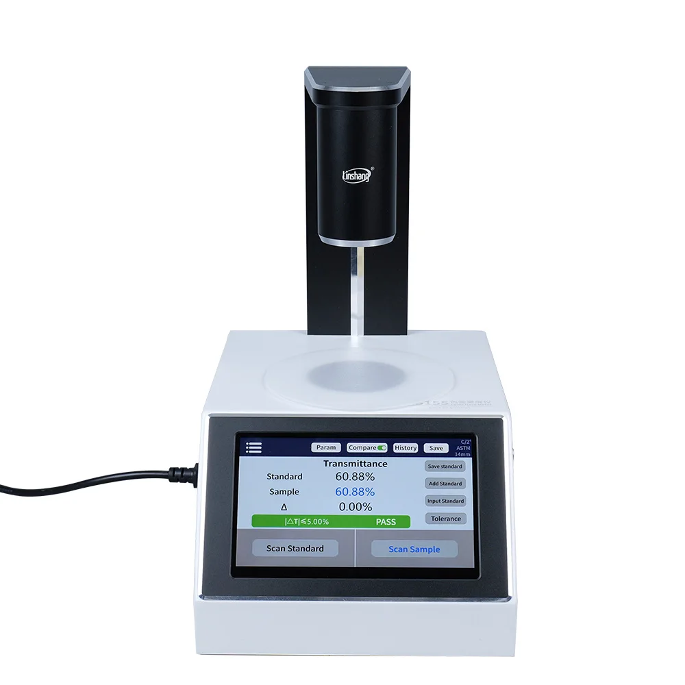 Digital Clarity Color Haze Meter Glass Plastic Film Liquid Transparent Transmittance Measurement Analyzer Haze Meter