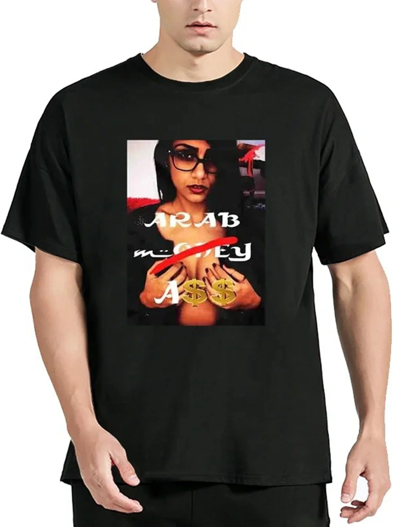 New fashion heavyweight vintage Mia Khalifa My Arab Love Unisex T-Shirt Cotton TShirt Men Clothing Oversized Graphic Tees Tops