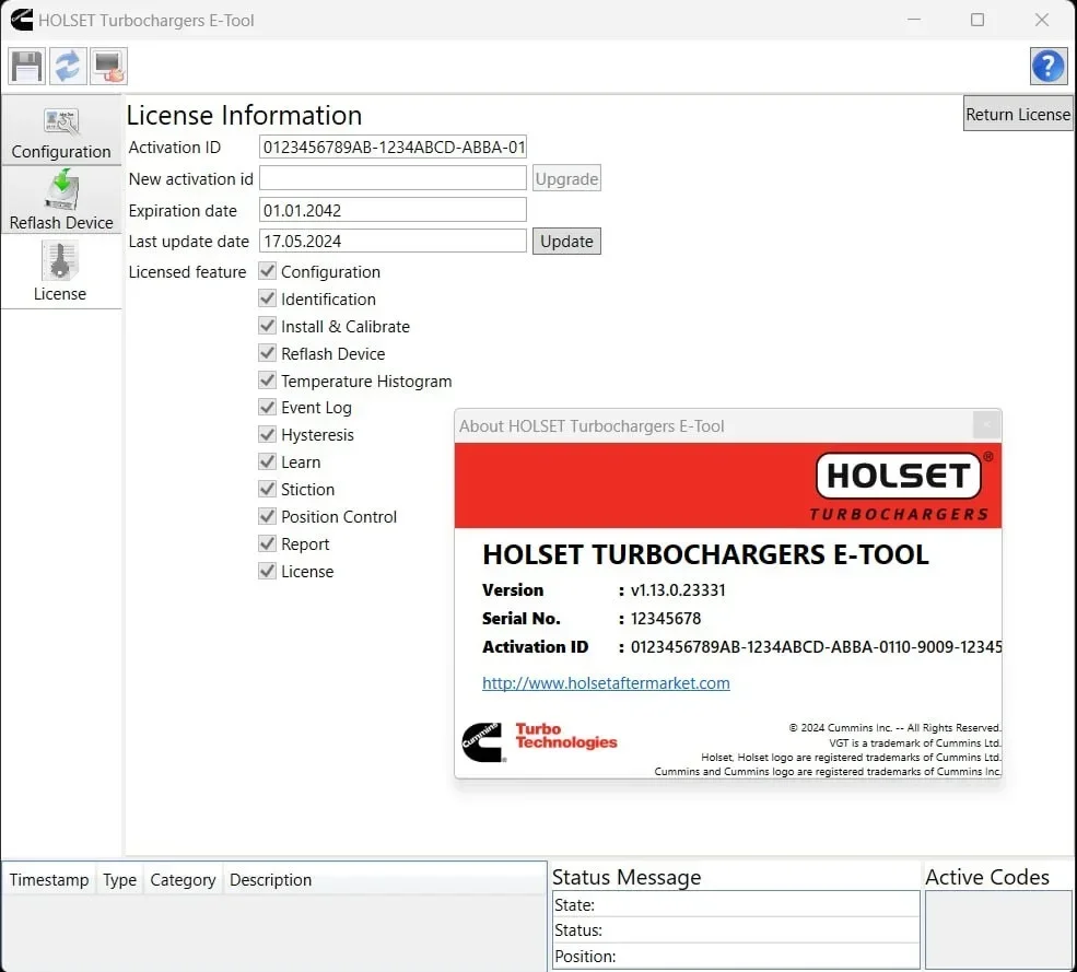 

Holset E-Tool v1.14 + генератор ключей