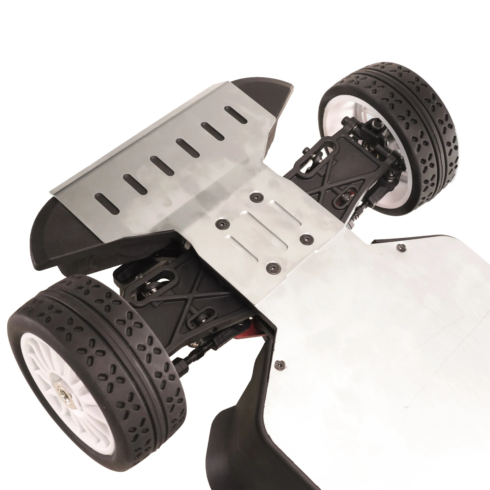 304 Stainless Steel Chassis Armor for MJX HYPER GO 7303 1/7 Pull Remote Control Car Modification Accessories