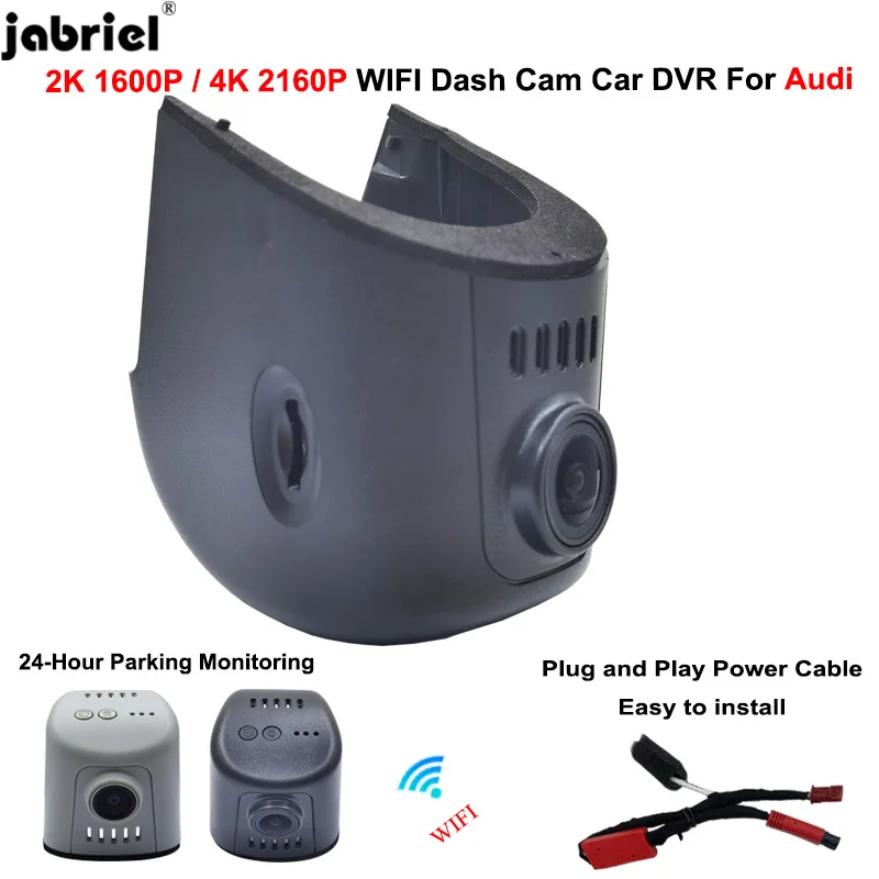 Tak ve çalıştır 4K 2K araba dvr'ı Dash kamera için Audi a3 a4 a5 a6 a7 a8 q3 q5 q7 b4 b5 b6 b7 b8 b9 8v c5 c6 c7 8p 8v rs tt 2016 ~ 2023