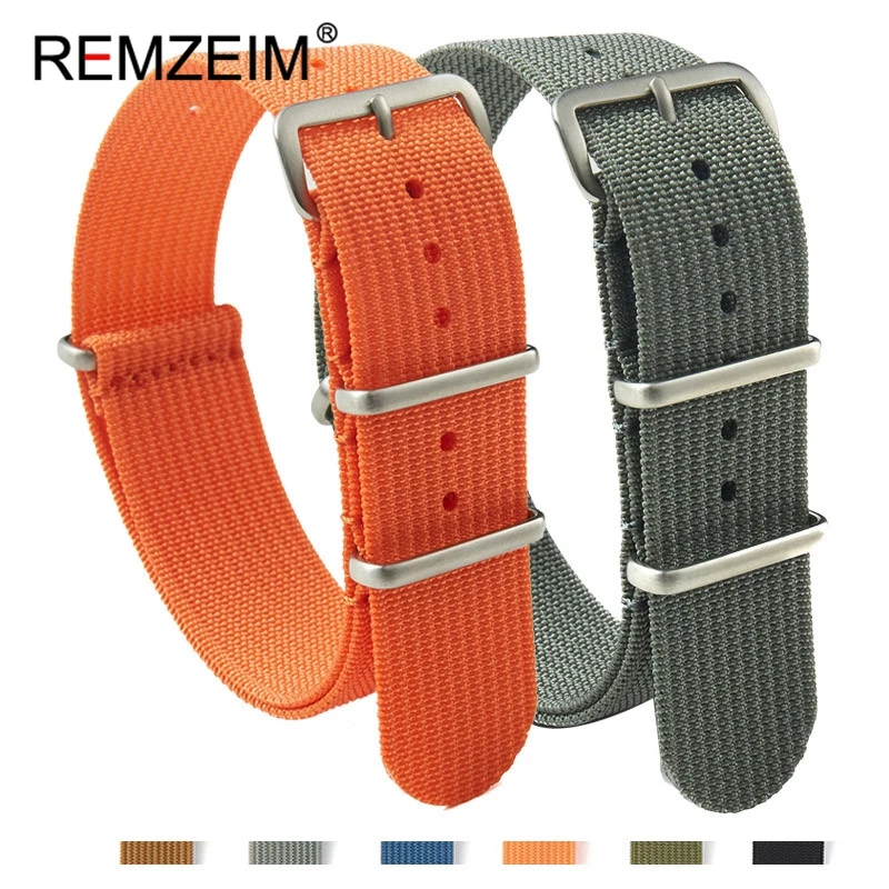 Hohe Qualität Nylon 18mm 20mm 22mm Uhr Band Wasserdichte Uhr Strap Military Casual Armband Armee Sport strap Ersetzen