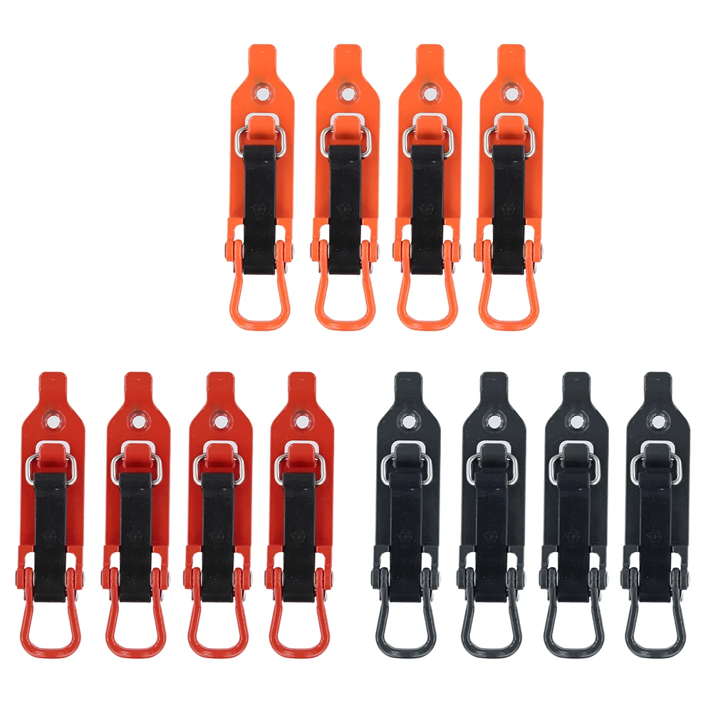 

4 Pcs Metal Rubber Clamps Quick Release Wall Mounting Brackets Multipurpose Axe Holder Mount Kit for Truck Trailer Roof Rack