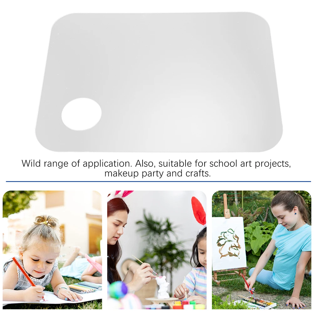 

Tray Foundation Mixing Paint Board Spatula Makeup Korean Tool Color Plate Acrylic Watercolor Painting Supplies
