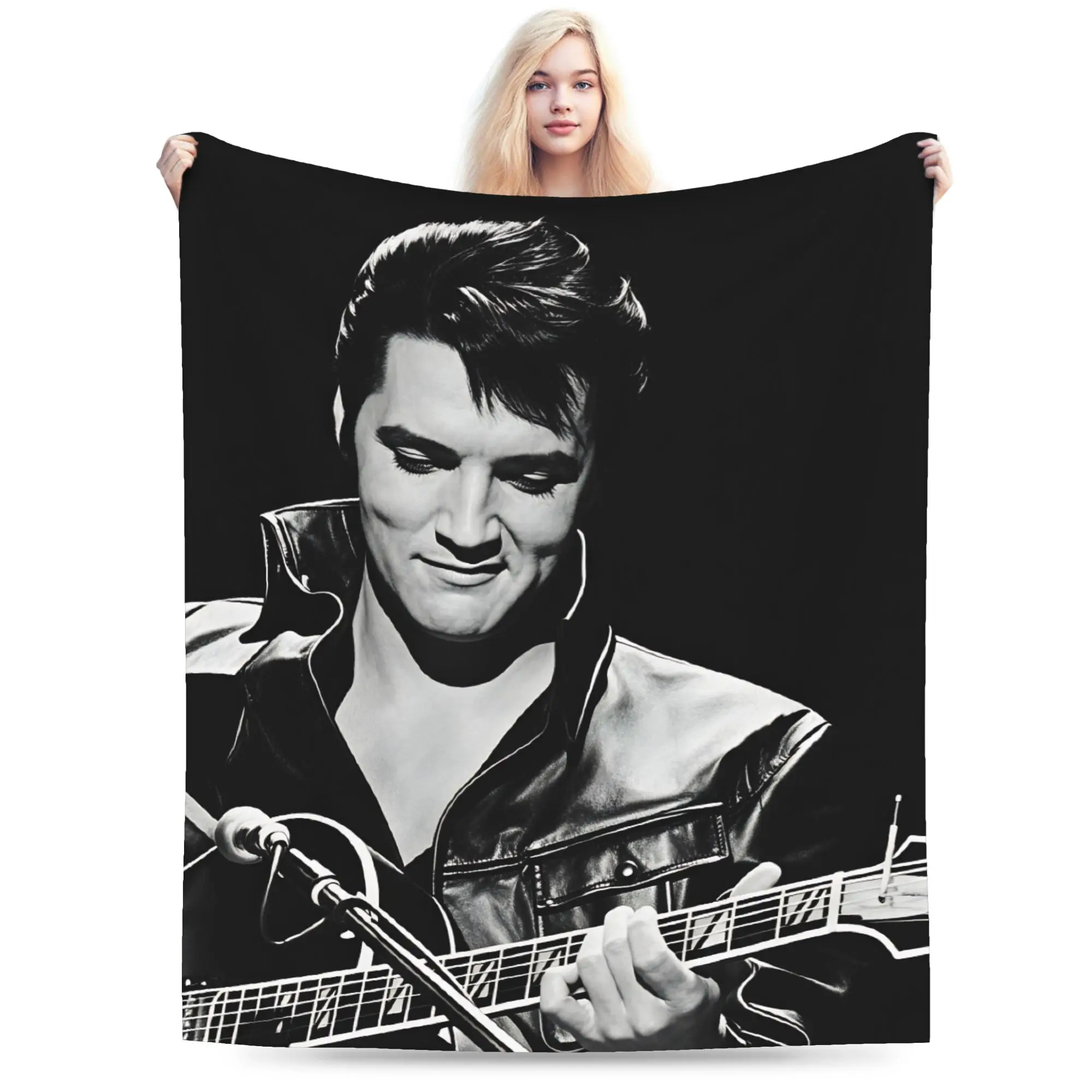 Soft Bedding Throws Travel Car E-Elviss Singer Blankets  Flannel Bedspread For Living Room Casual Sofa Bed Cover