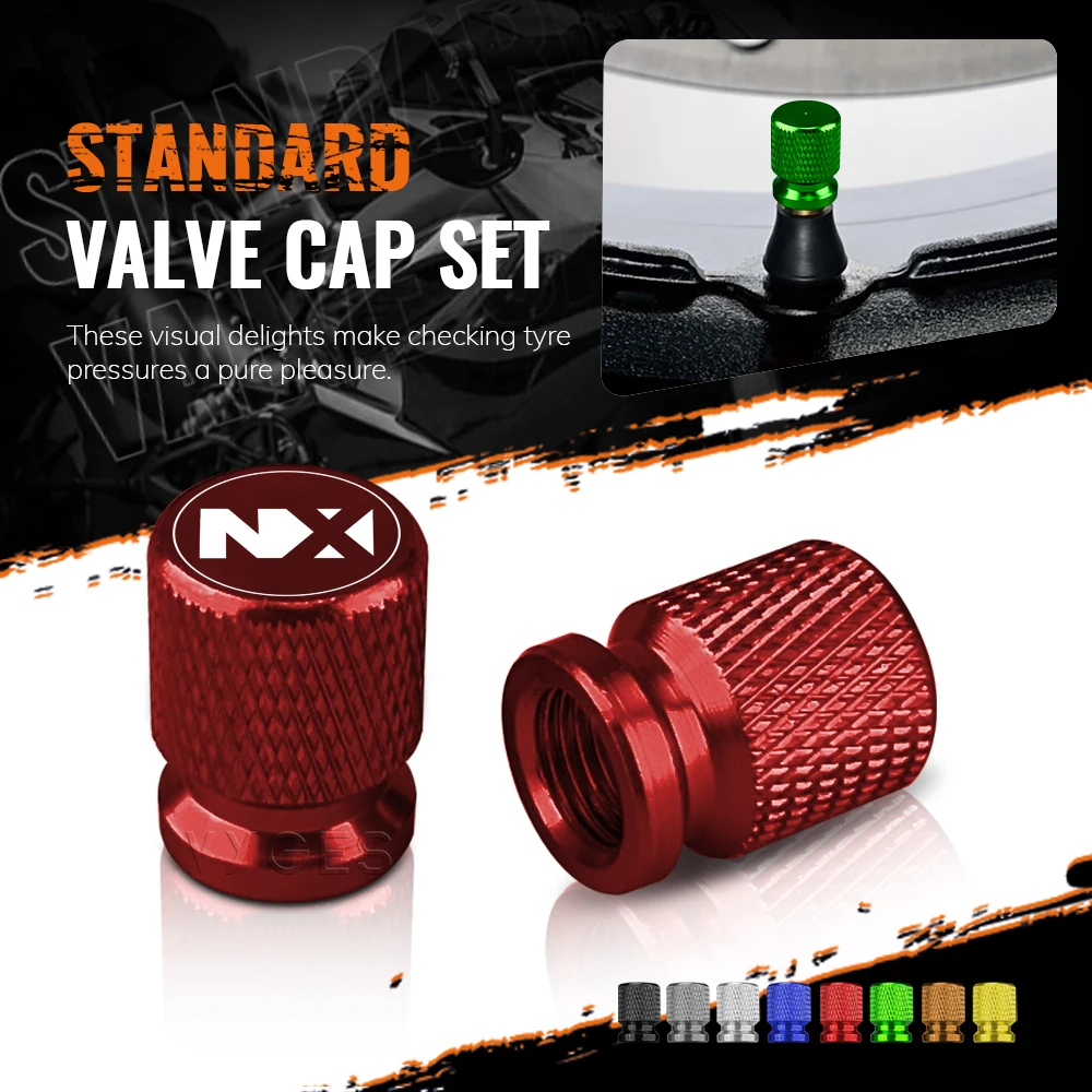 

Motorcycle Accessories CNC Aluminum Standard Valve Cap Set For Honda NX500 NX400 NX 500 NX 400 Tire Caps Set