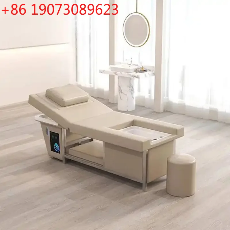 

Электрический подъемный шампунь, кровать, спа-салон красоты, терапия головы, ванна для ног, встроенная кровать, циркуляция воды, фумигация, массажная кровать