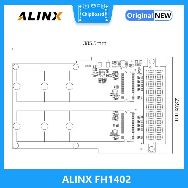 Imagem -05 - Alinx Fh1402: Fmc Hpc para Canais M.2 Nvme Ssd Placa Adaptadora de Interface Fmc Placa Filha para Fpga