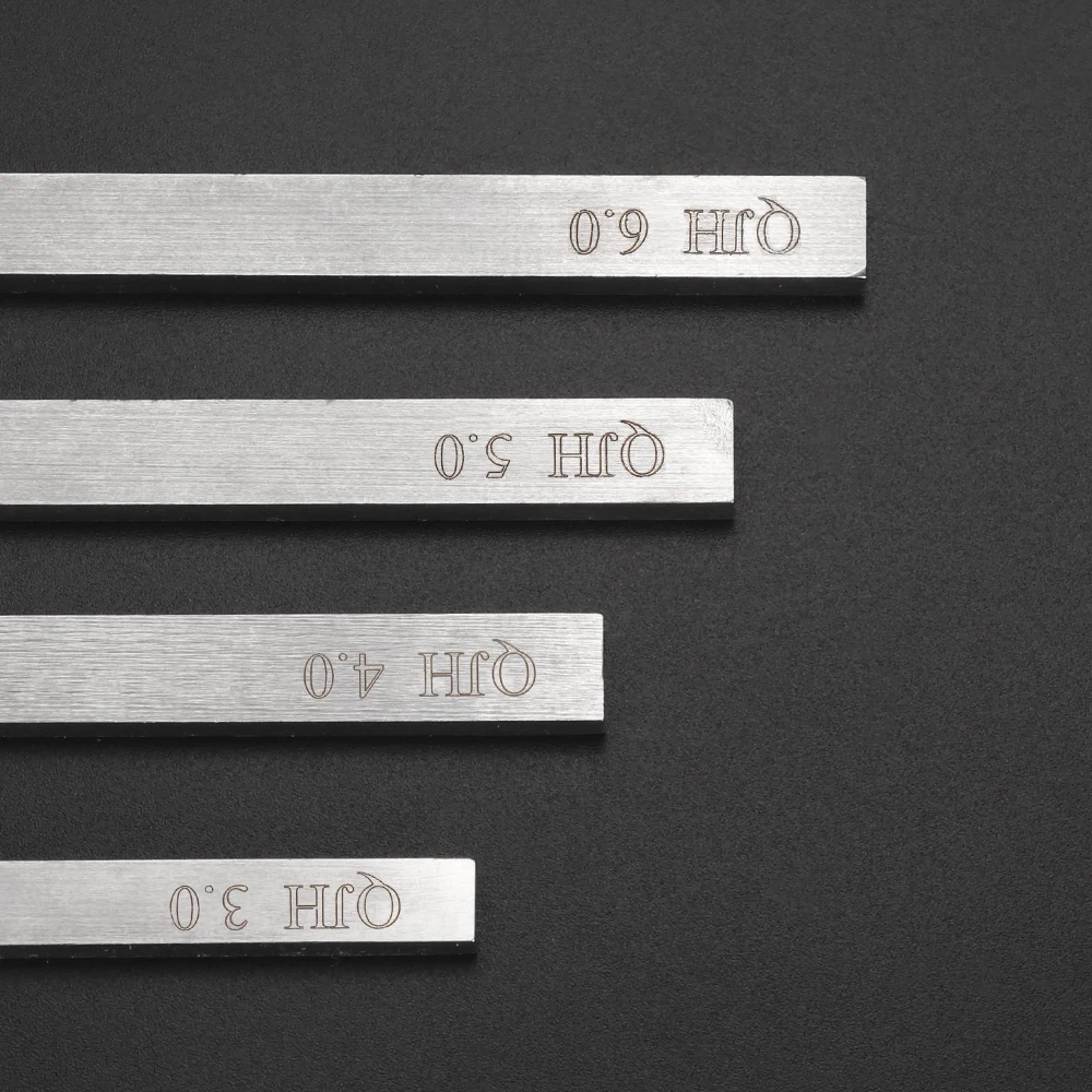 QJH 4 قطع من أدوات الخياطة الجلدية المصنوعة من الحديد الماسي - حدد تباعد الشق 3 مم 4 مم 5 مم 6 مم (1 + 2 + 4 + 6 شوكات)