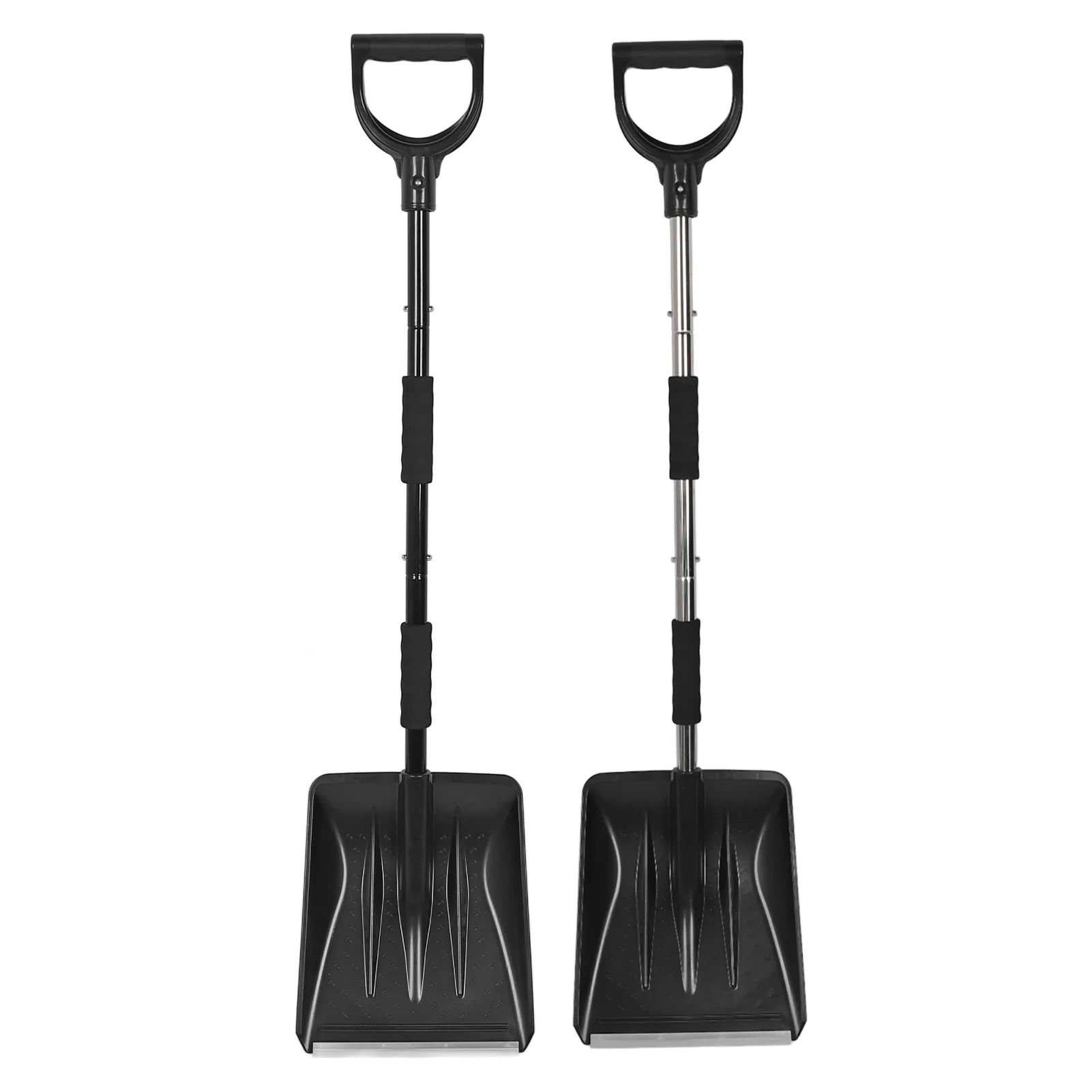 مجرفة ثلج للسيارة قابلة للتمديد وقابلة للفصل قابلة للتدوير 3 في 1 مجرفة إزالة ثلج السيارة من الفولاذ المقاوم للصدأ لحالة الطوارئ الخارجية #2