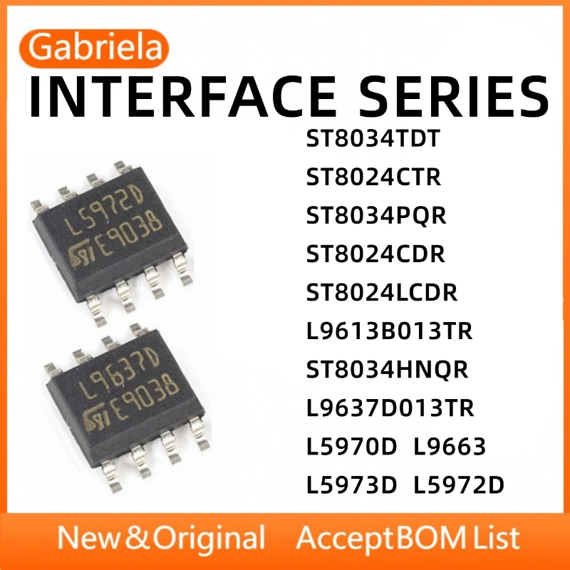 ST8034TDT ST8024CTR ST8034PQR ST8024CDR ST8024LCDR L9613B013TR ST8034HNQR L9637D013TR L5970D L9663 L5973D L5972D