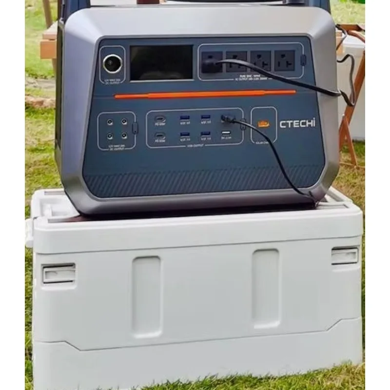

2000W Portable Solar Generator, Fast Charging Emergency Power Supply, High Capacity Station for Home and Outdoor Camping